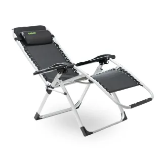 White-framed mesh reclining folding chair